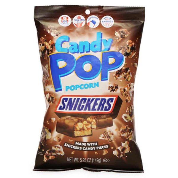 CANDY POP POPCORN Snickers - Santikos Foods